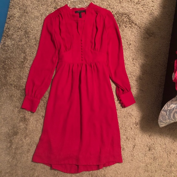 BCBGMAXAZRIA Fabiana Long Sleeves Prairie Dress - Picture 3 of 8